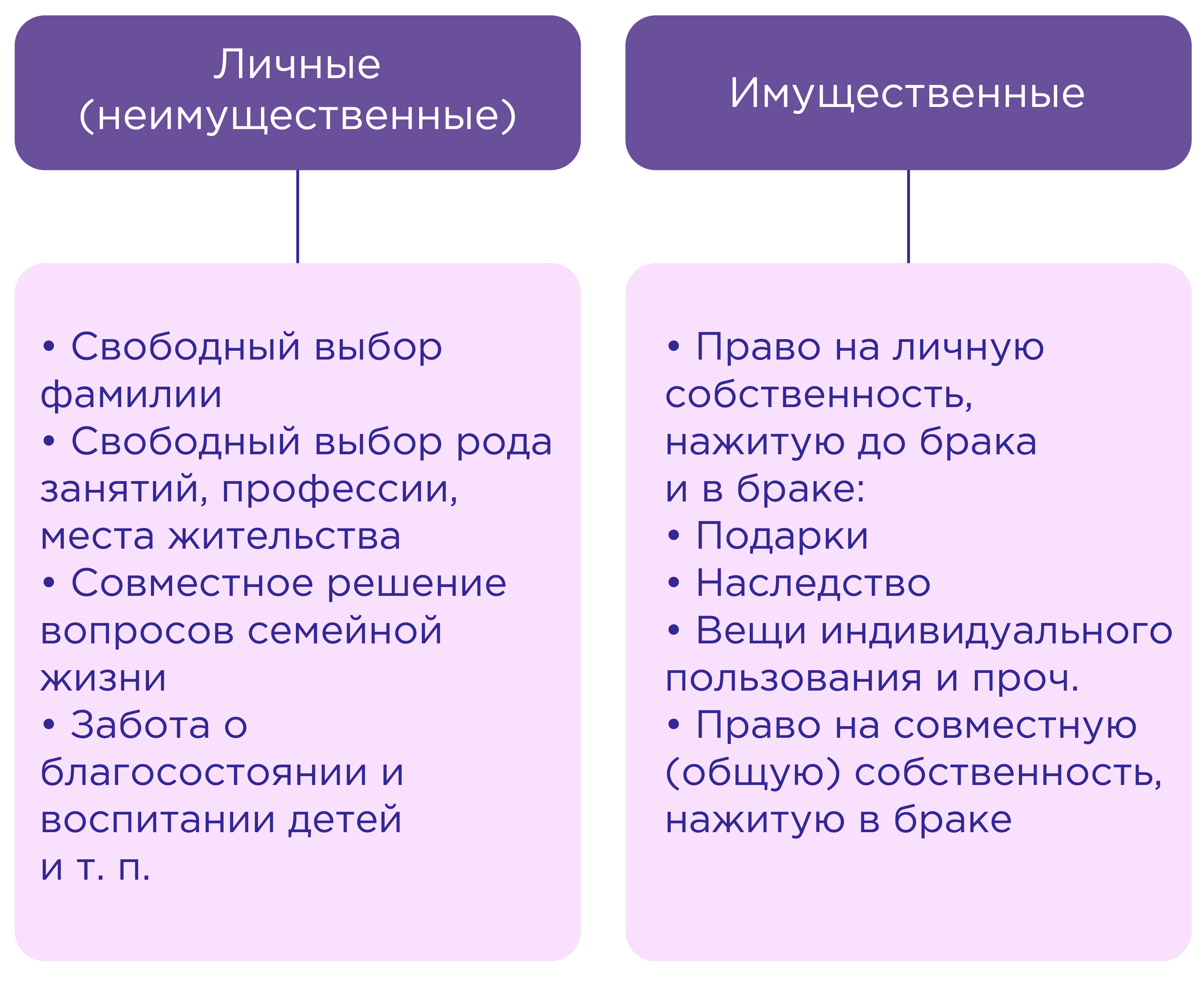 План на тему семейное право по обществознанию