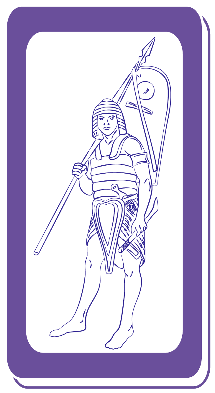 Рис. 1. Египетский воин-пехотинец