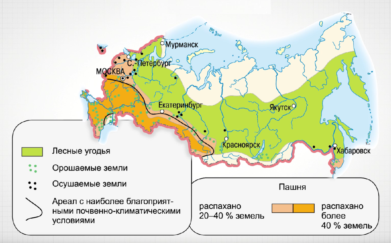 Карта мелиорации московской области