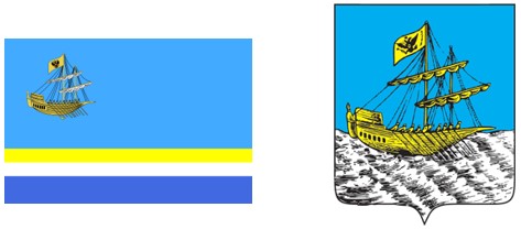 Рис. 17. Флаг и герб Костромы