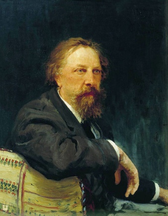 Рис. 1. И.Е. Репнин. Портрет писателя А.К. Толстого. 1879.