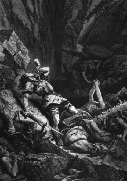 Рис. 4. А.-М.-А. де Невиль. Смерть Роланда. Предположительно 1872-1875.