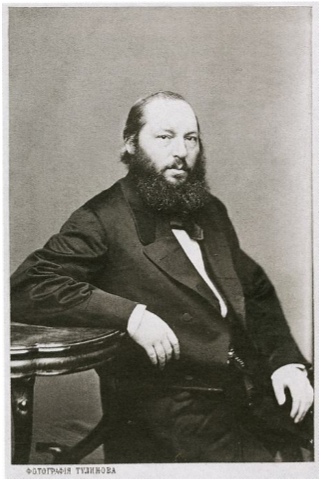 Рис. 1. А.А. Фет. Фотография ателье Тулинова. 1861-1863.