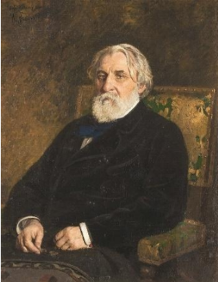 Рис. 1. И.Е. Репин. Портрет И.С. Тургенева. 1879.