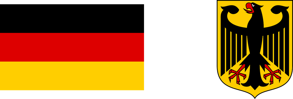 Рис. 2. Флаг и герб Германии