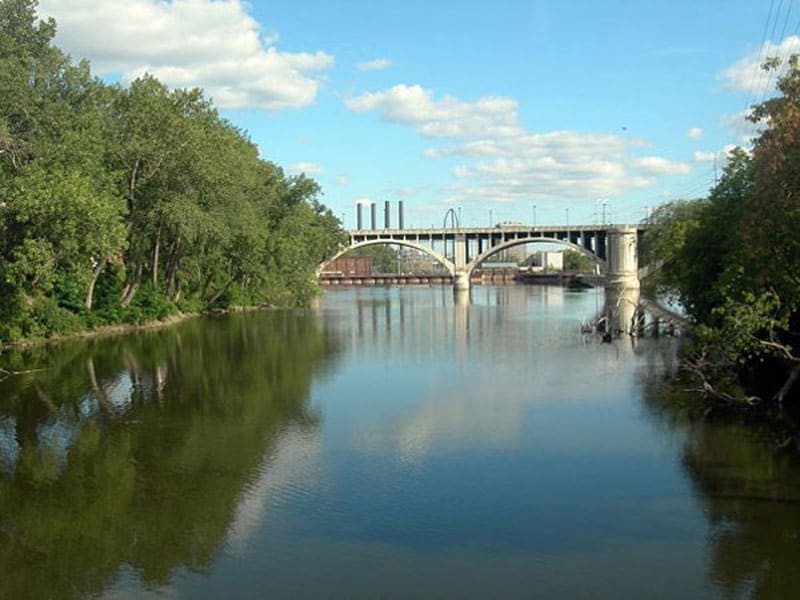 Рис. 3. Река Миссисипи — типичная равнинная река