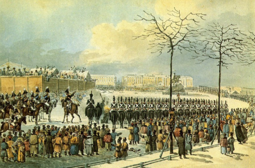 Риc. 2. К.И. Кольман. На Сенатской площади, 14 декабря 1825. Предположительно 1825-1826.