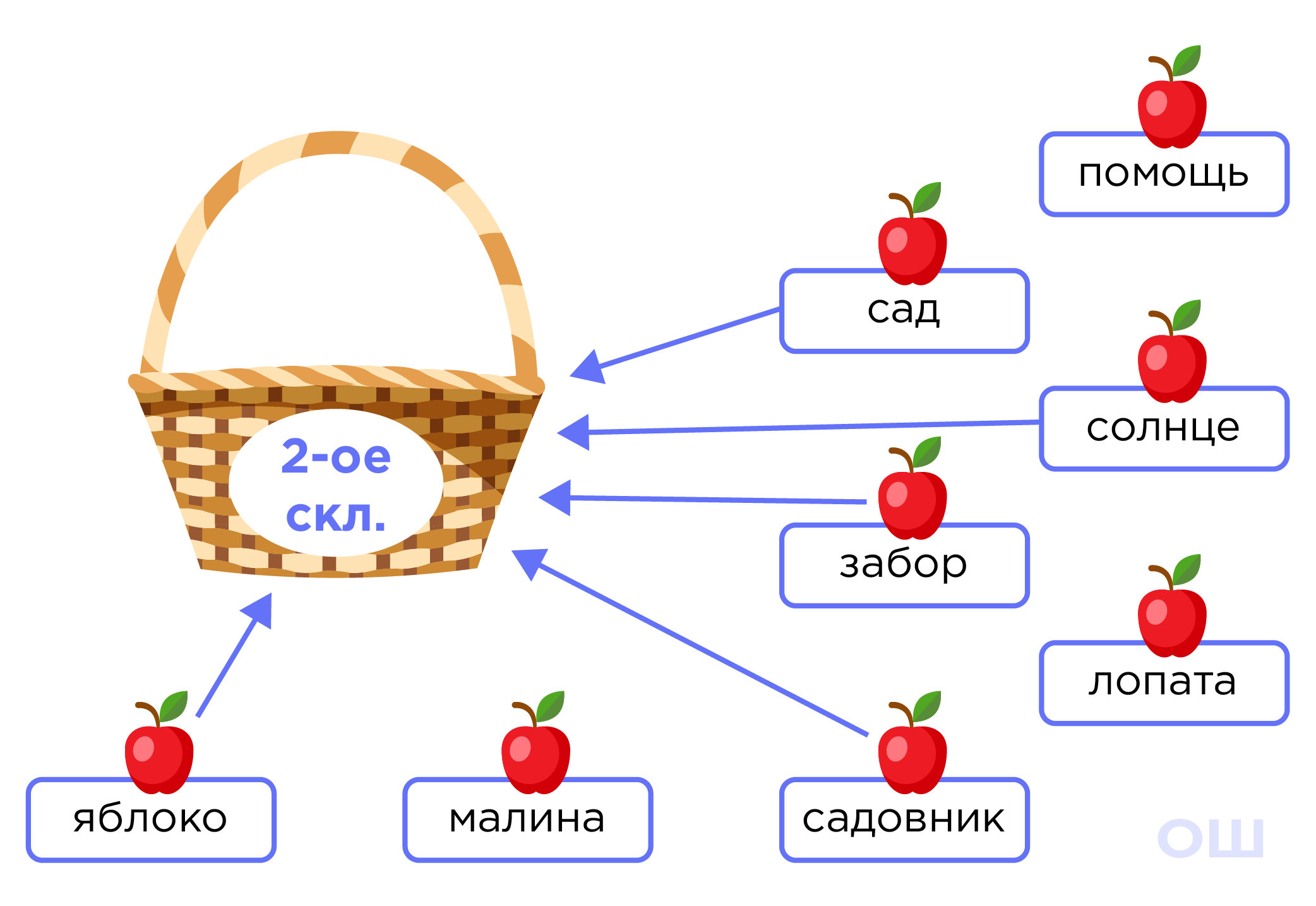 2-е склонение имён существительных | Русский язык 4 класс