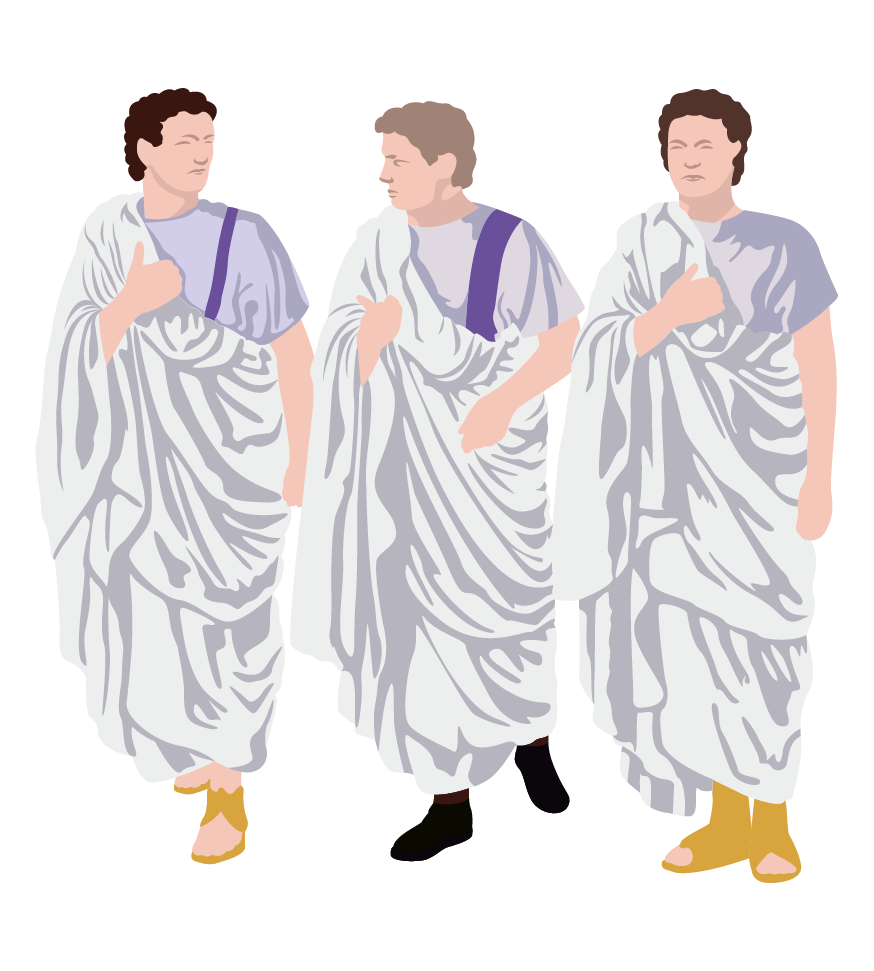 Рис. 8. Римские патриции. Современный рисунок
