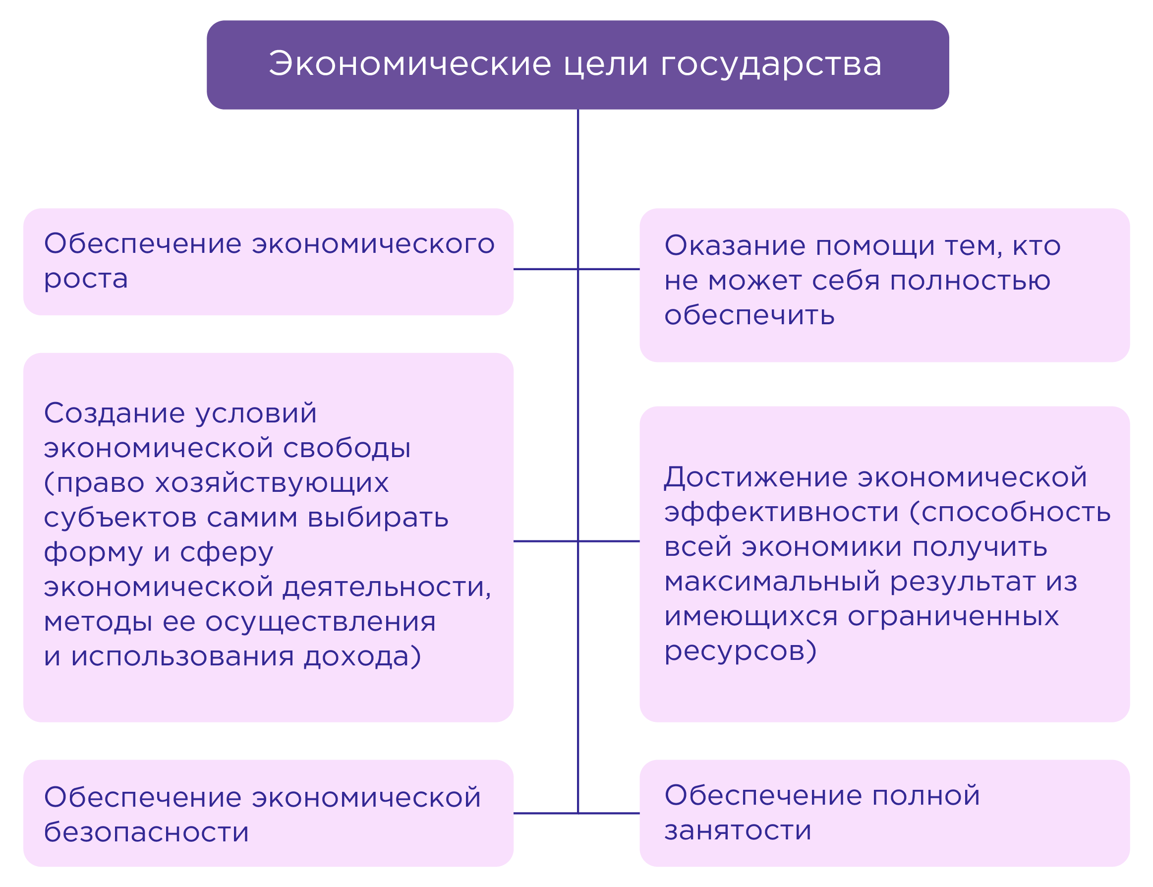 Экономические цели государства обществознание 8 класс