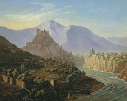 Рис. 3. М.Ю. Лермонтов. Вид Тифлиса. 1837.