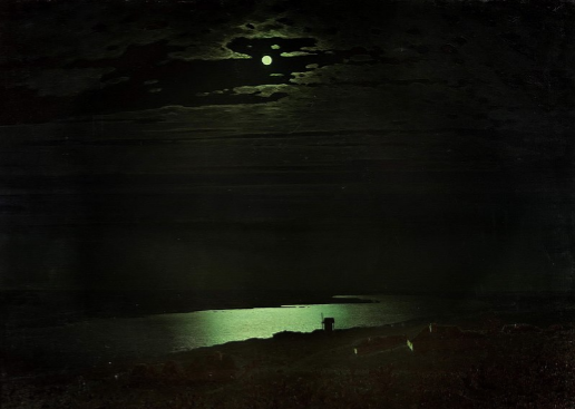 Рис. 4. А. Куинджи. Лунная ночь на Днепре. 1880.